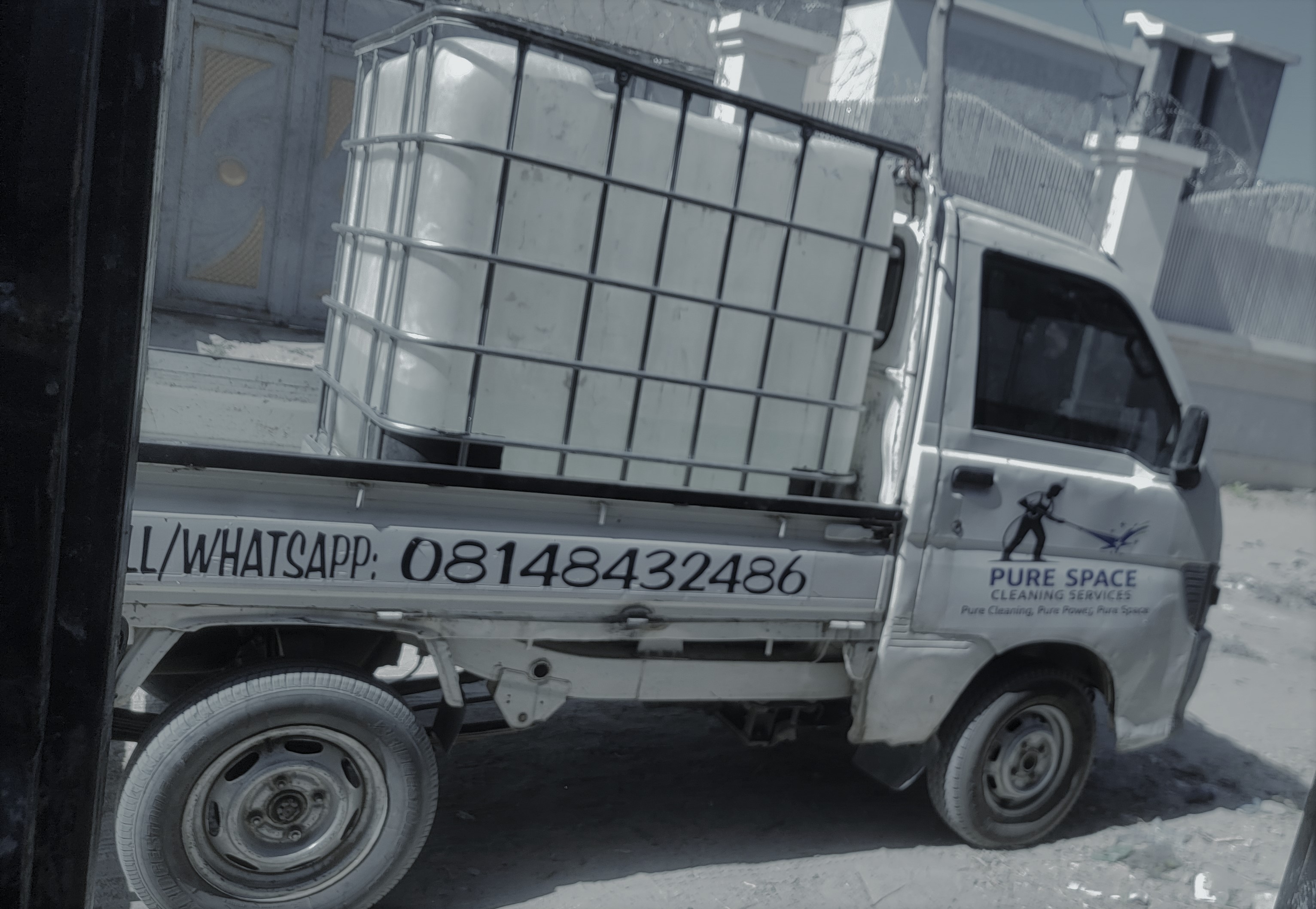 Our branded mobile cleaning truck